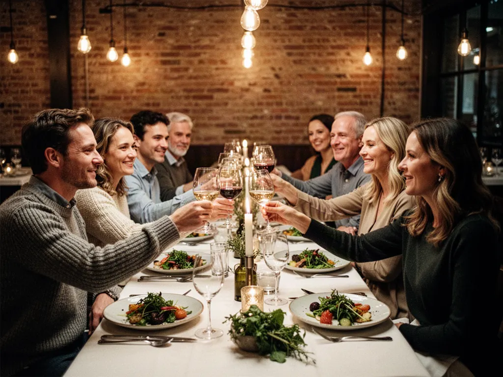 Long-table dinner with a Rove Pod